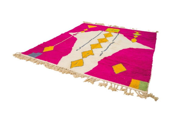 Image 1 of Großer Teppich im Beni-Ourain-Stil, marokkanischer Schafwollteppich, 3 x 2 m