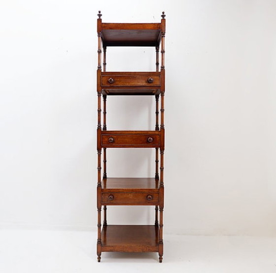Image 1 of English 19th Century Mahogany Whatnot Shelf