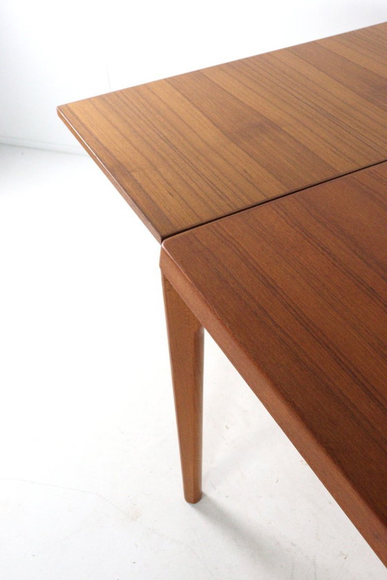 Image 1 of Henning Kjaernulf for Vejle extendable dining table Danish vintage