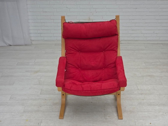 Image 1 of 1970s, Norwegian design by Ingmar Relling, model "Siesta", set of 2 chairs with footstool.