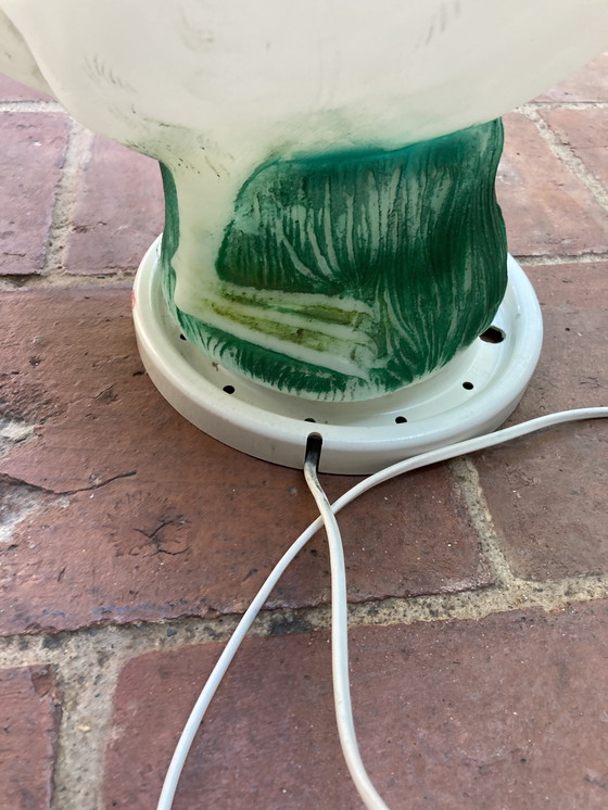 Image 1 of Grote 80's ganzenlamp op metalen voet