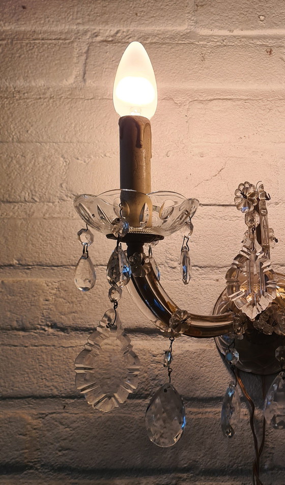 Image 1 of Lampada da parete in cristallo