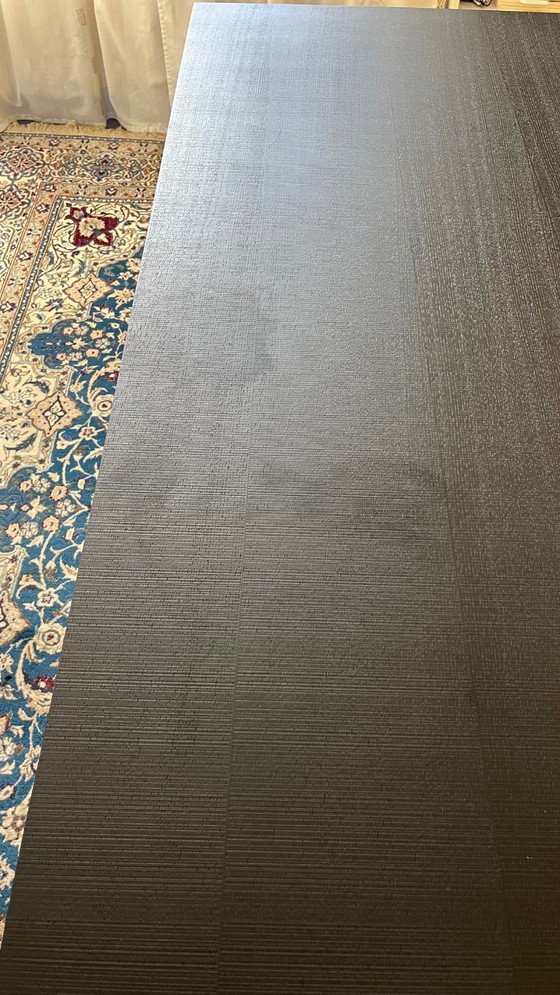 Image 1 of STANLEY eettafel van Lambert, zwart essenhout, 200x90