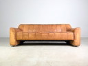 Canapé trois places en cuir de buffle Original de Sede DS44, canapé design