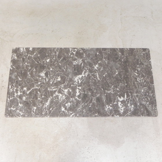 Image 1 of Garden Table, Bistro Table A. Delail Toulouse With Marble Top, 1920s
