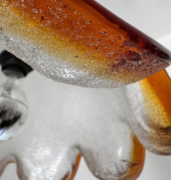 Image 1 of Bloem Murano Glas Hanglamp jaren 70