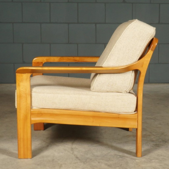 Vintage Danish Armchair – Walnut – 1960s – Textile (photo 6 of 12)
