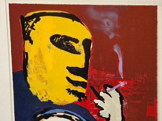Image 1 of Herman Brood – Banjospieler / Gitarrist / Der Raucher – E.A. – Handsigniert