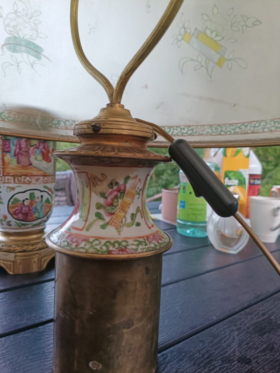 Image 1 of Canton Porcelain Lamp