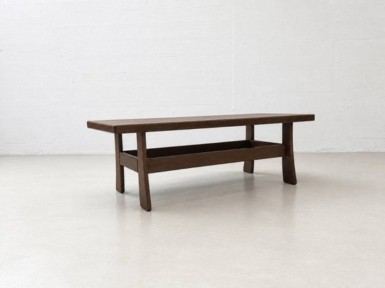 Scandinavian Vintage Coffee table in dark wood, 1970s (photo 3 of 15)