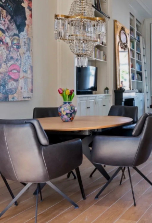 Willisau Capri design extendable table 130cm