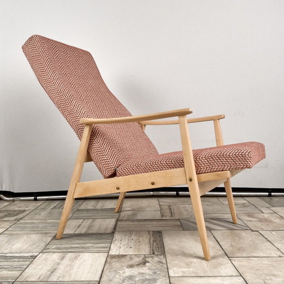 Fauteuil inclinable vintage avec repose-pieds, années 1960, Tchécoslovaquie – Český Nábytek (photo 16 of 19)