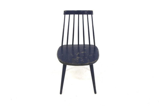 Miniature: Scandinavian beechwood chair "Pinnstol", Sweden, 1960