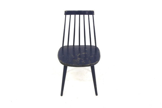 Image 1 of Miniature: Scandinavian beechwood chair "Pinnstol", Sweden, 1960