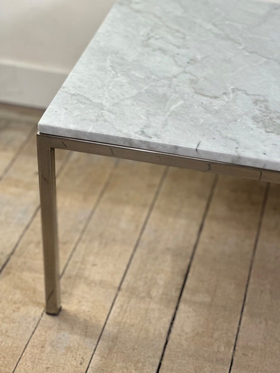 Image 1 of Knoll Int marmeren salontafel, vintage jaren 70