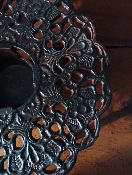 Image 1 of Silea gietijzeren voedselwarmer of theepotwarmer