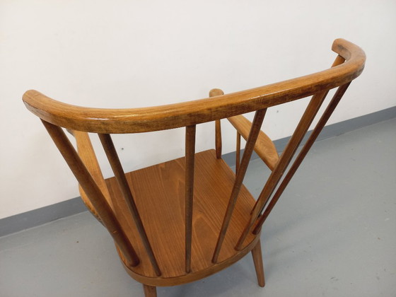 Image 1 of Poltrona vintage Baumann in legno, modello Fan, anni '60