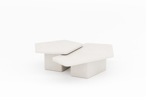 Contemporary Plaster Coffee Table Set Mortex – salontafels, Other
