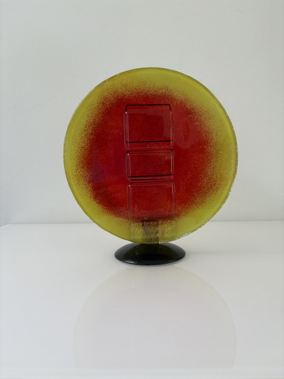 Image 1 of Vintage 1960’s Glassculptuur Brandende Zon