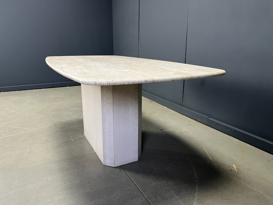 Image 1 of Vintage travertine dining table, 1970s 