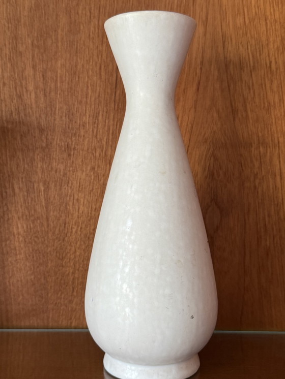 Image 1 of Vintage Vase With Print Deer