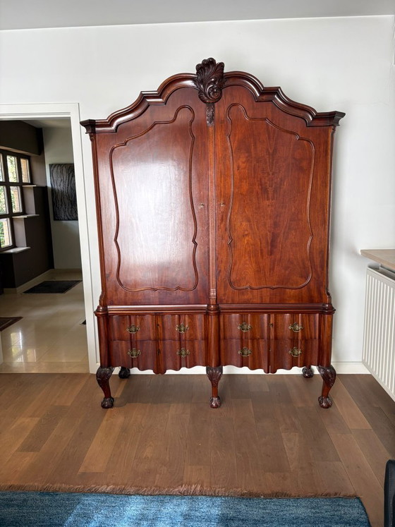 Mahogany Cabinet, Wall cabinet, Wood, Glass, Brown (photo 6 of 7)