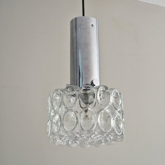 Image 1 of Lampe pendante vintage Glashütte Limburg - Helena Tynell Design - Verre Bulle - 1970 - Ø 22 cm