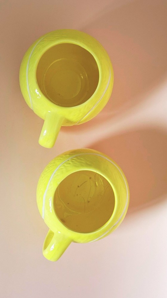 Image 1 of Theepot en kopjes voor een tennisliefhebber