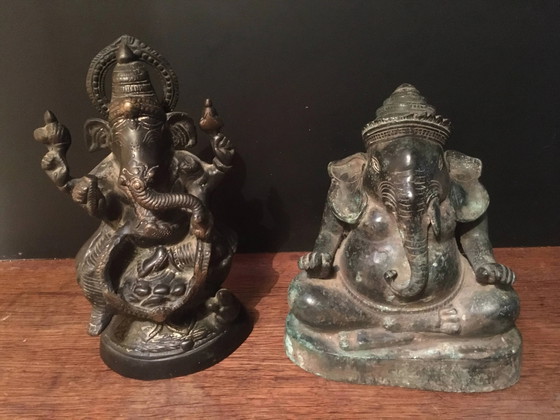 Bronze Ganesh Statue, Indien – Bildhauerei (photo 6 of 9)