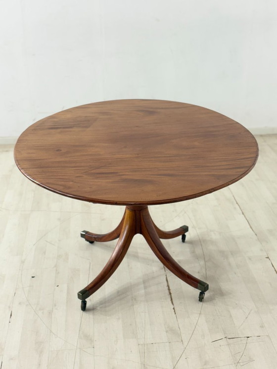 Bellissimo tavolo da pranzo in mogano | Tavolo da cucina vintage | Tavolo in legno | Stile coloniale con (photo 8 of 12)