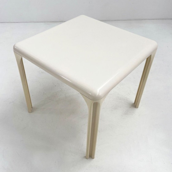 Image 1 of Witte Stadio eettafel van Vico Magistretti voor Artemide, jaren 70.