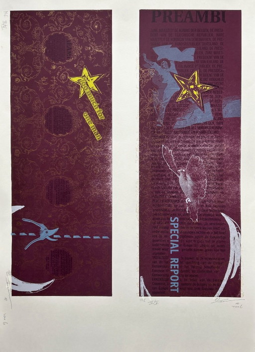 Serigrafía de Charles Vermaas