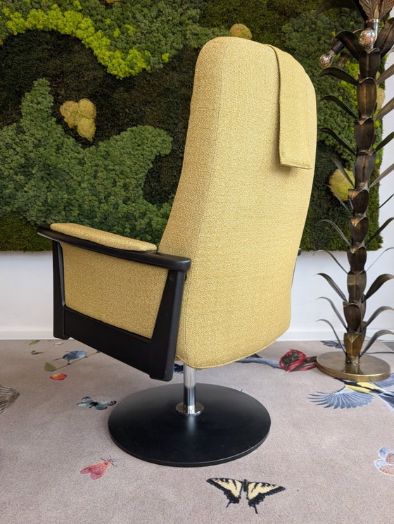 Plus 5980 Adjustable recliner chair + Footstool | Farstrup, Wool, Black (photo 4 of 11)