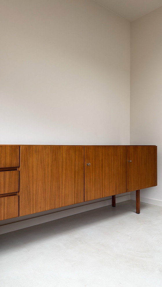 Vintage Teak Wooden Sideboard, Brown (photo 11 of 11)