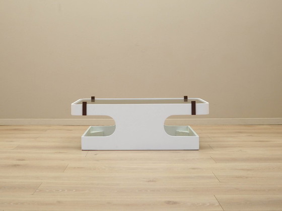 Image 1 of Glazen salontafel, Italiaans design, jaren 70, vervaardigd in Italië.