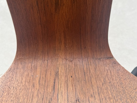 Set of 4 Arne Jacobsen 3103 "Hammer" Chairs — Fritz Hansen — 1960s – Dining chairs, Wood (photo 14 of 15)