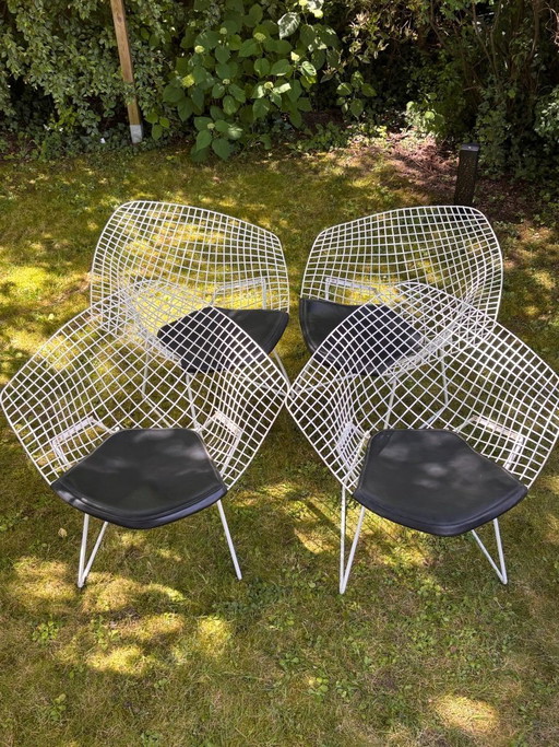 Bertoia Diamond fauteuil, Knoll-editie, ontwerp van Harry Bertoia, vintage jaren 70-80