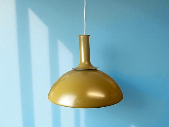 Image 1 of Grande suspension Ballerina en métal vert olive par Sidse Werver Holmegaard