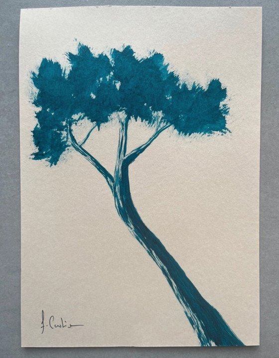 Image 1 of Juego de 4 bocetos de artistas. 21 x 15 cm.