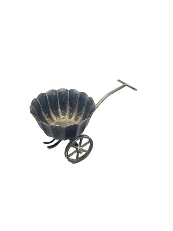 Zuccheriera stile Art Nouveau, Svezia, anni '50, Ciotole, Metallo, Nero (foto 12 di 12)