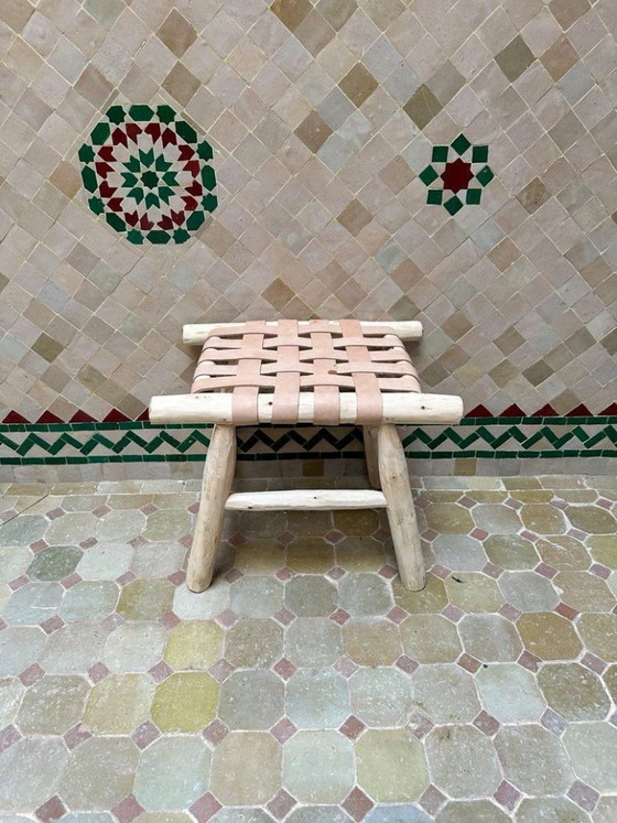 Image 1 of Piccola panca marocchina artigianale 50x50 cm