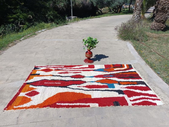 Tapis berbère marocain fait main 250 cm x 150 cm – Cotton (photo 3 of 6)