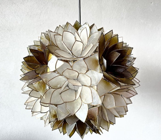 Image 1 of Vintage capiz hanglamp