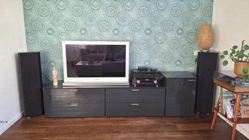 TV cabinet consisting of 2 parts