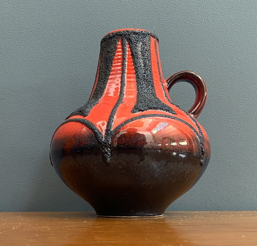 Vase en lave grasse de Fohr west Gemany modèle 411-16