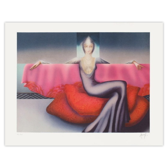 Philippe Augé ondertekende lithografie Grande Diva – Litho's & Zeefdrukken, Paper (photo 4 of 5)
