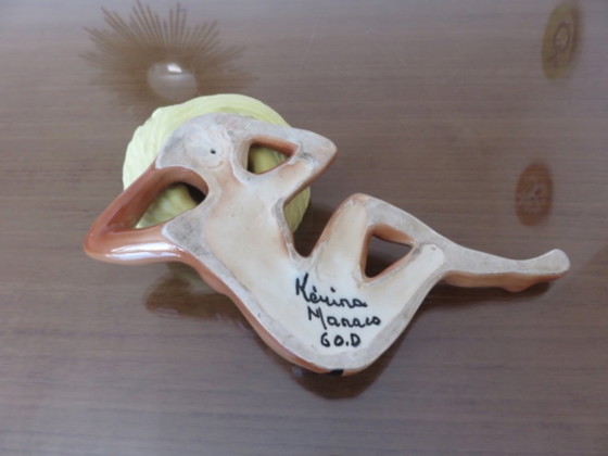 Image 1 of Raro cenicero "pin up" de cerámica Monaco, 1950 1960