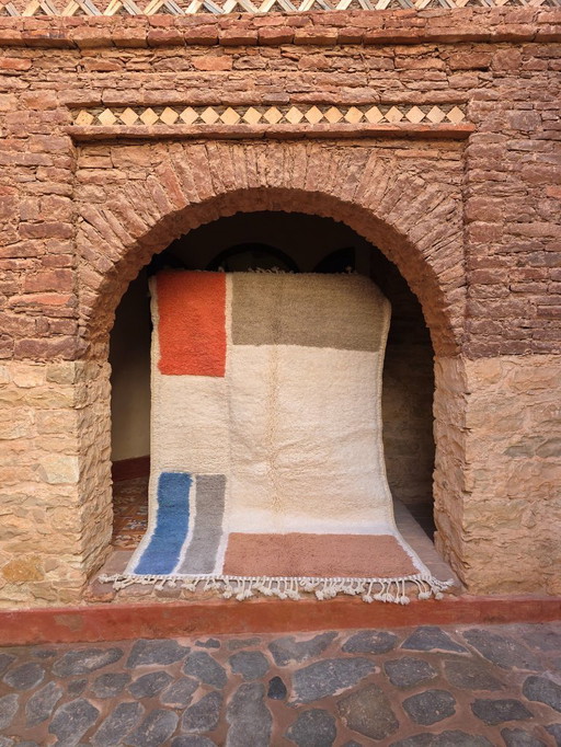 Moroccan contemporary Beni Ourain plush rug 240 x 165 cm 