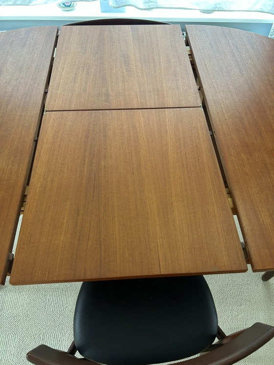 Hans Olsen „Roundette“ für Frem Røjle – Tisch + 6 Stühle – Dänisches Design – Esszimmergarnitur, Wood (photo 11 of 19)