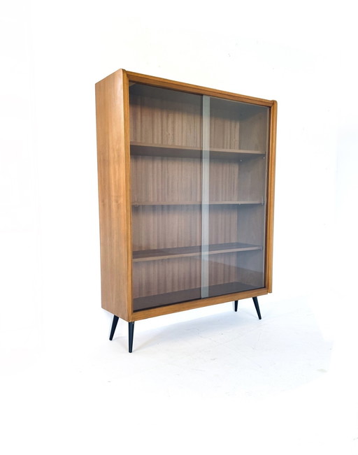 Vitrine vintage en teck '60s